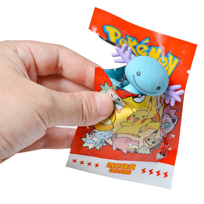 Blind Box Figures - Labubu & Pokémon Erasers- 32 Pack