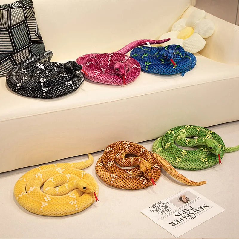 Plush Giant Python Anaconda Snake Stuffed Toy - 70cm – Teeny Bumps