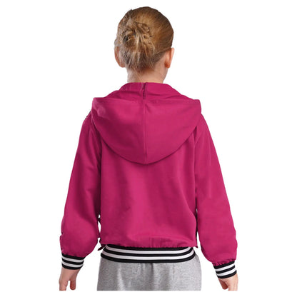 Girls Metallic Shiny Sequins Hooded Jacket (Age 6-16 YRS)