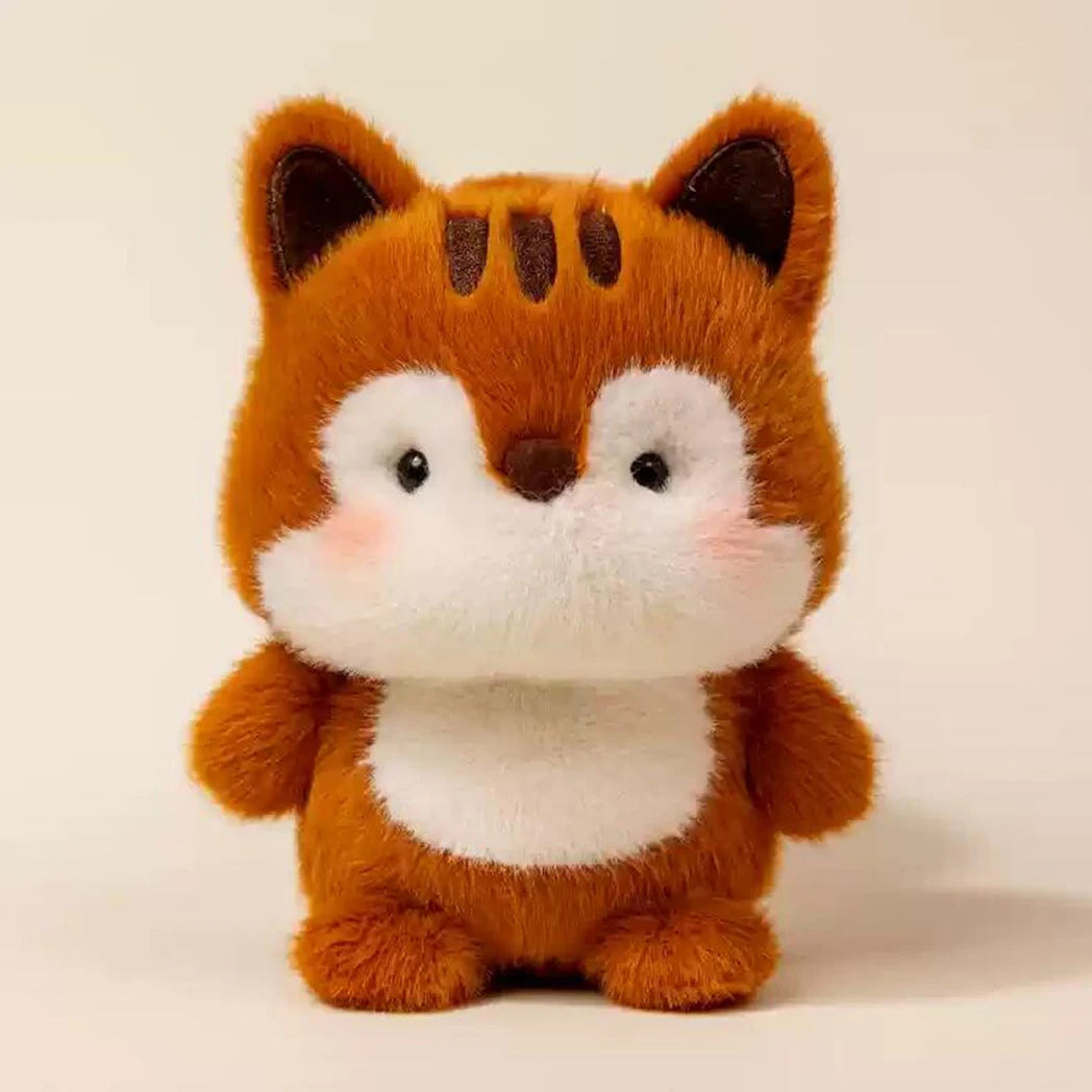 15CM Cute Animal Plush Toy Children Table Doll Ornaments Companion Doll Birthday Christmas Gifts Soft Sleeping Companion Kawaii Little Squirrel 15CM Multi
