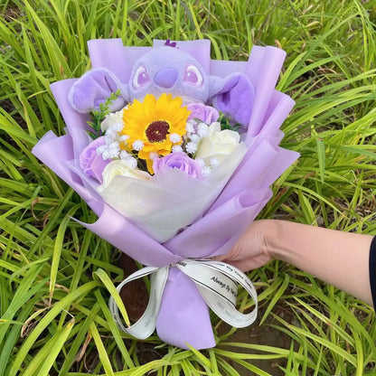 Plush Teddy Bear Stuffed Flower Gift Bouquet