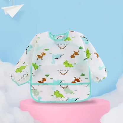 Baby Waterproof Long Sleeve Apron Multi