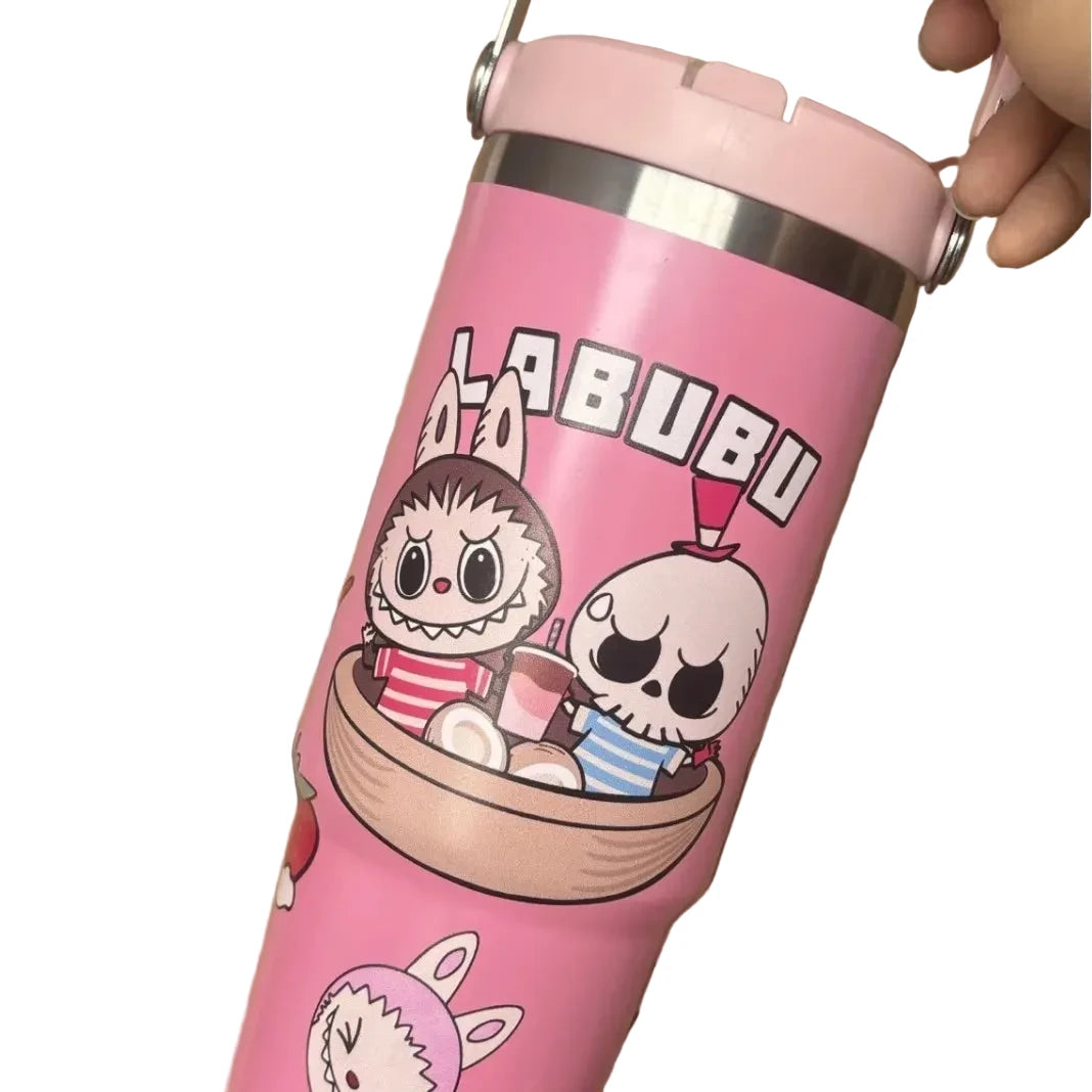 Labubu Ice King Cup – 30oz Stainless Steel Insulated Cup Pink