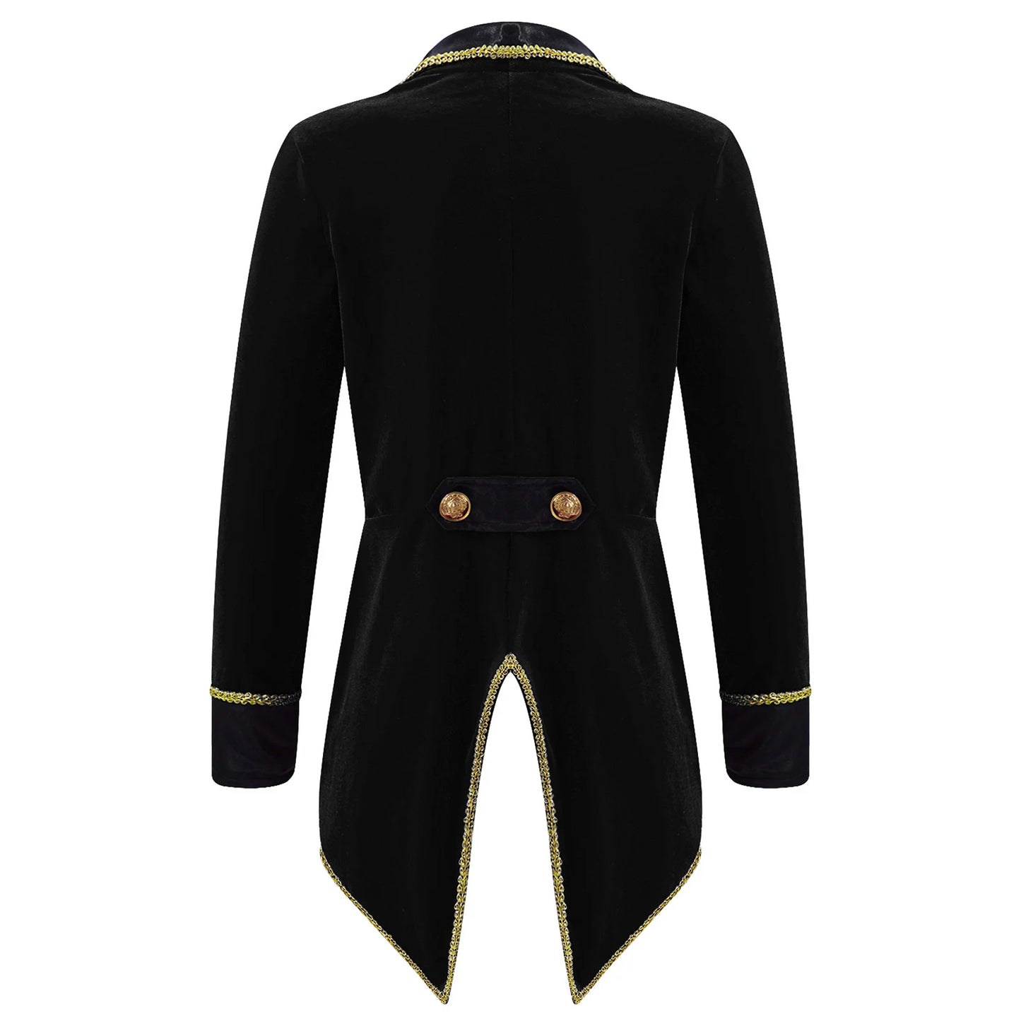 Kids Circus Ringmaster Jacket Long Sleeves Tuxedo Coat (Age 4-16 YRS)