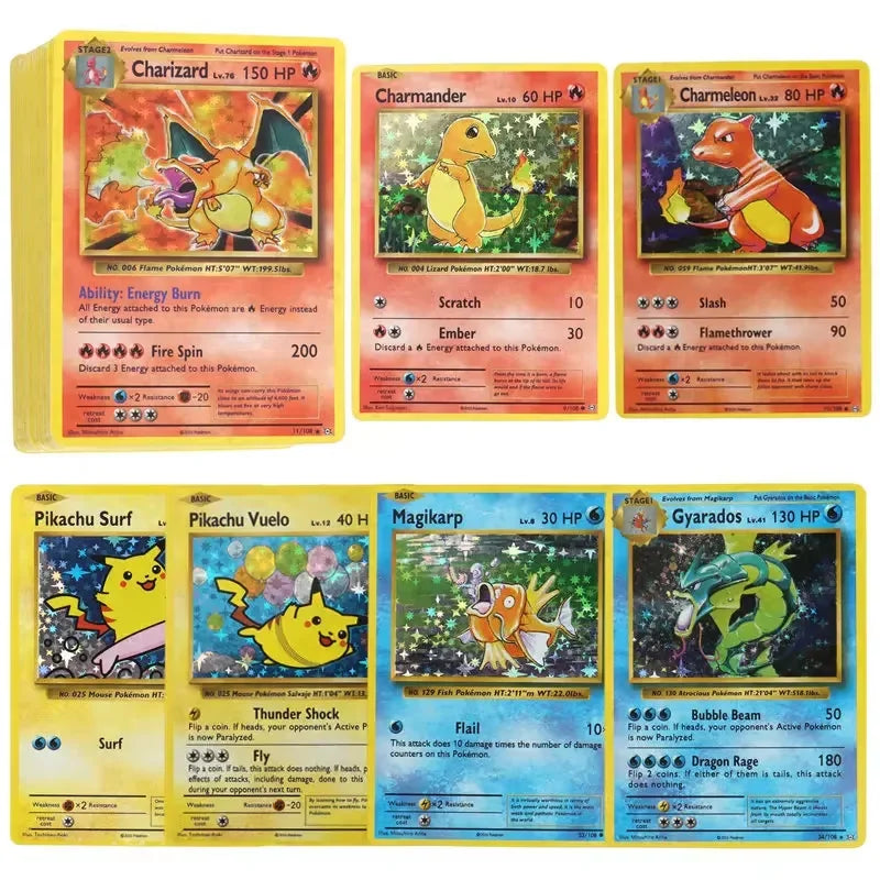 60-100Pcs English Pokemon Cards GX Tag Team 1996 Vmax EX V Mega Vstar Trainer Shining Game Battle Carte Trading Collection Cards