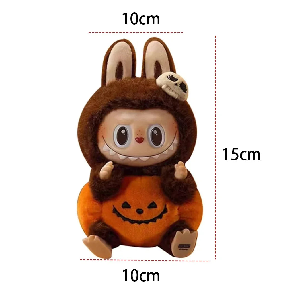 Labubu Happy Halloween Party Series-Sitting Pumpkin Vinyl Plush Pendant