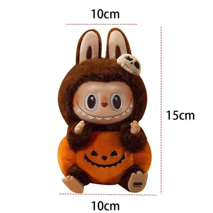 Labubu Happy Halloween Party Series-Sitting Pumpkin Vinyl Plush Pendant
