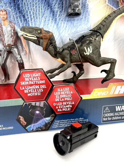 Jurassic Park Cycle & Hybrid Raptor Action Figure Motorcycle Set