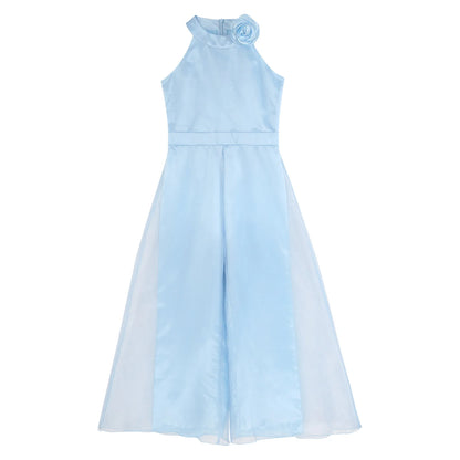 Girls Halter Neck Sleeveless Wide Leg Jumpsuit (6-14 YRS)