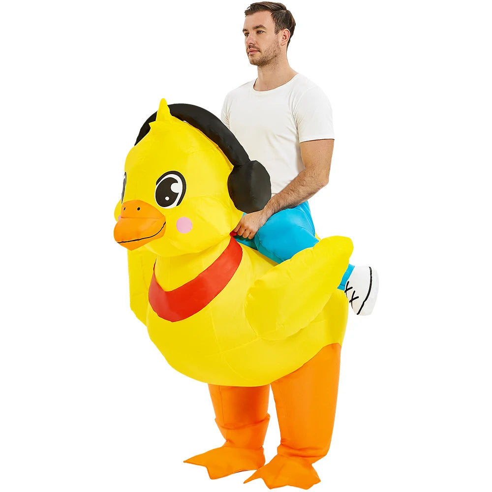Adult Unicorn Rooster Inflatable Costume