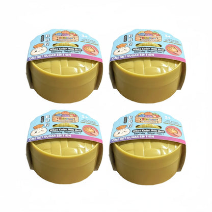 Ultra Rare Gold Glitter Dumpling Squishy – Slow‑Rise Sensory Stress Toy Random 4pcs