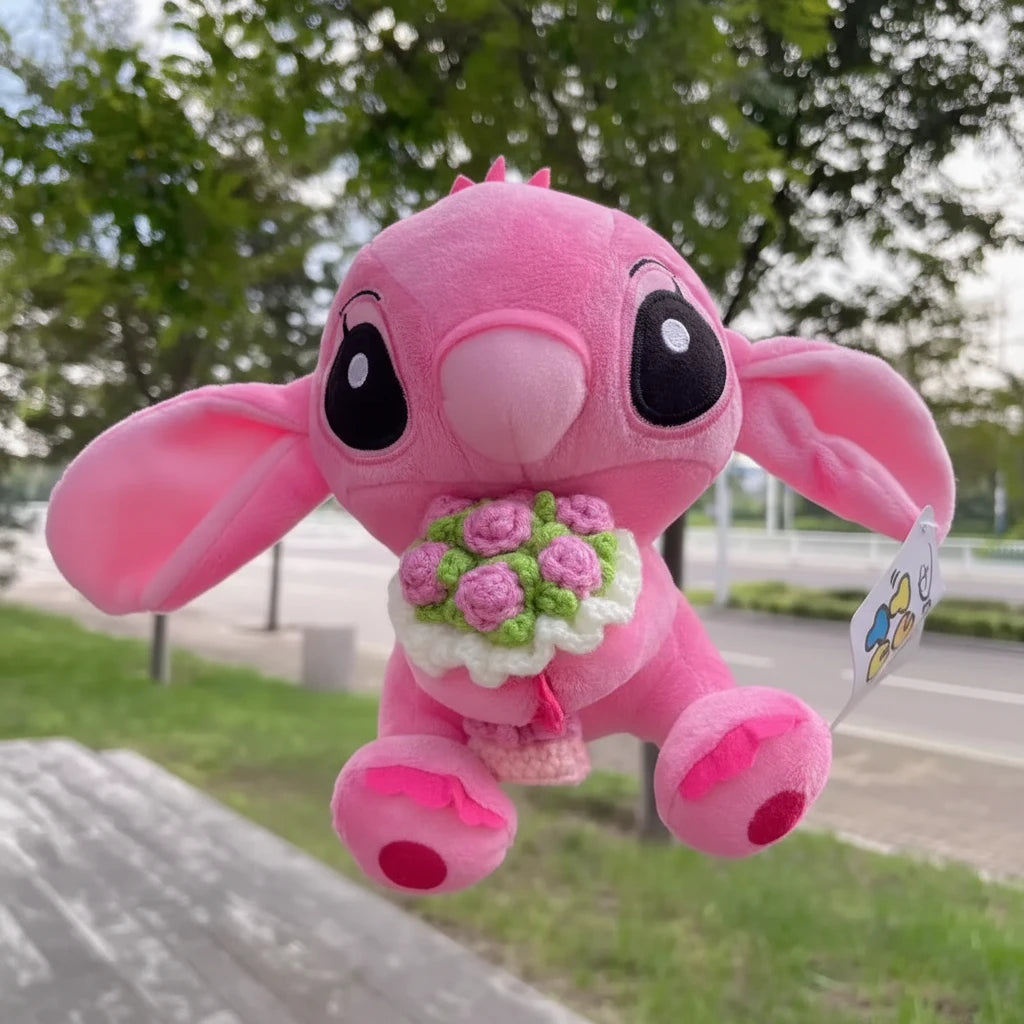 Lilo & Stitch Couple Plush Models | Cute Cartoon Stuffed Dolls • Kawaii Pendant Toys Multi 1-20cm