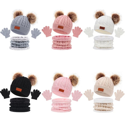 Baby/Toddler Hat Scarf & Gloves Set (Age 12M-5YRS)