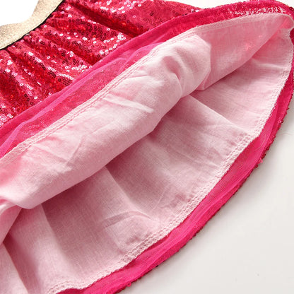 Girls Pink Sequin Skirt (Age 3-10YRS)