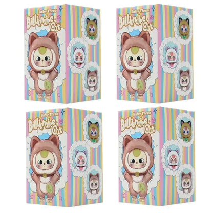 Baby Three Billionaire Lucky Cat Series – Blind Box | Cute Fortune Cat Collectible Figures Random 4pcs