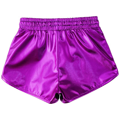 Girls Metallic Drawstring Shorts (Age 3-12 YRS)