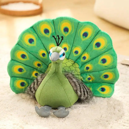 Plush Peacock Stuffed Toy - 25cm