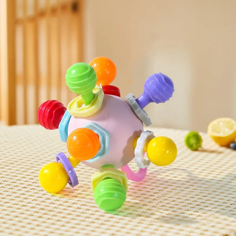 Baby Teething Ball Toy Light Pink