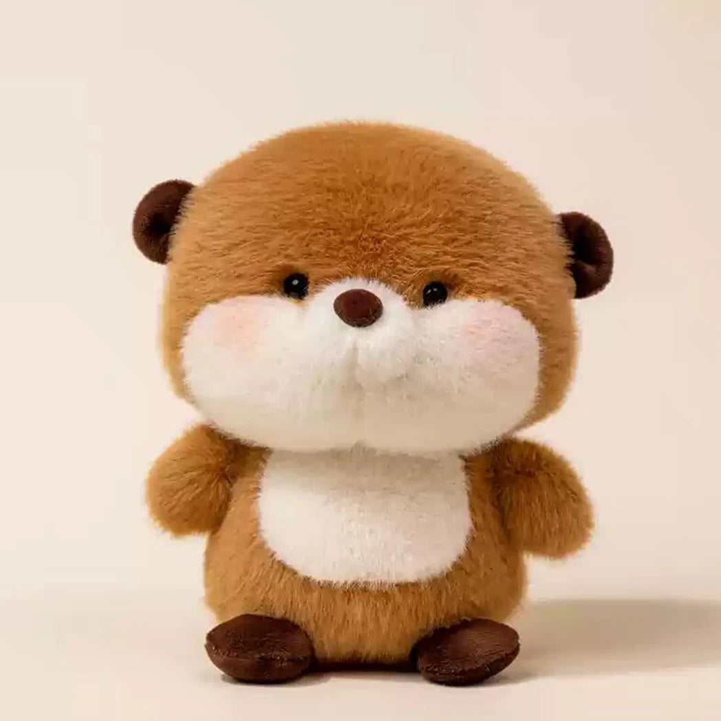 15CM Cute Animal Plush Toy Children Table Doll Ornaments Companion Doll Birthday Christmas Gifts Soft Sleeping Companion Kawaii Little Otter 15CM Multi