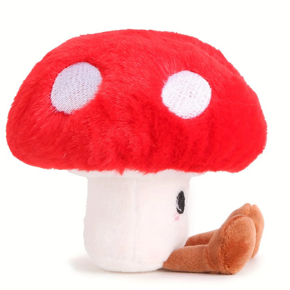 Plush Red Mushroom Stuffed Toy - 9CM