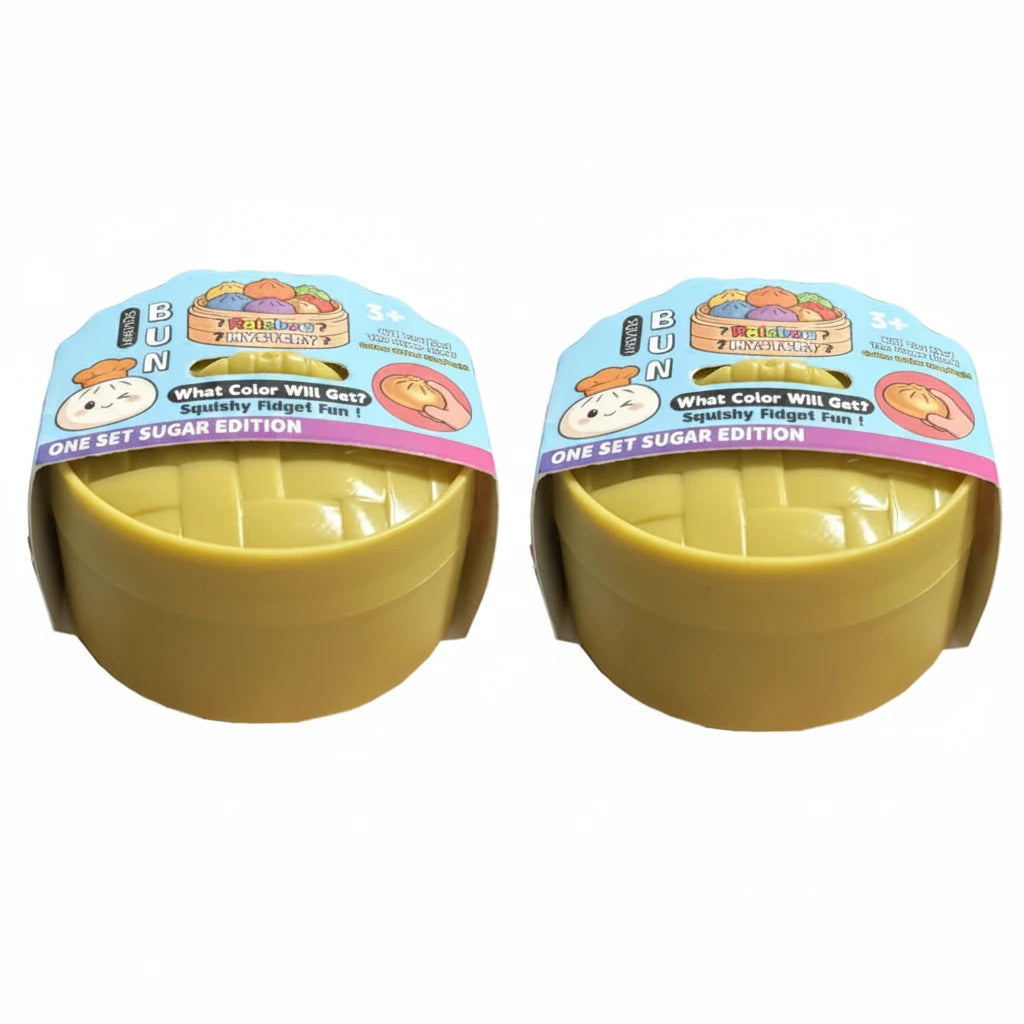 Ultra Rare Gold Glitter Dumpling Squishy – Slow‑Rise Sensory Stress Toy Random 2pcs