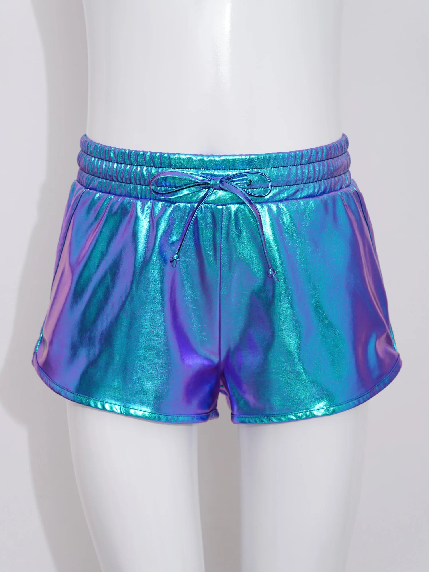 Girls Metallic Drawstring Shorts (Age 3-12 YRS)