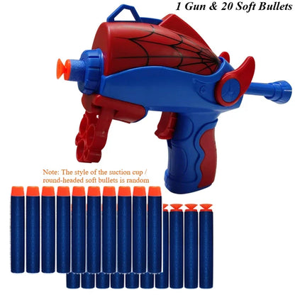 Spider-Man web launcher glove Soft Bullets Launcher Spray Wrist With Gloves Launching Soft Bomb Toy Gun Outdoor Games Toys Multicolor Toy Gun Set 1