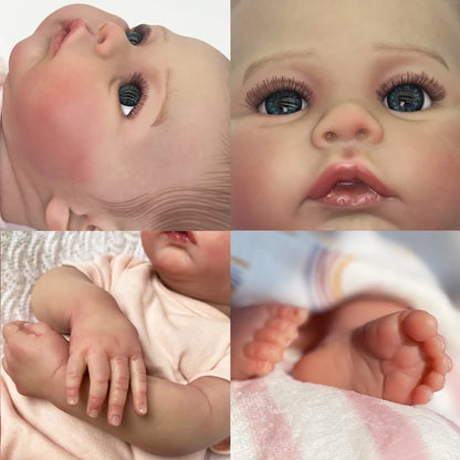 Realistic Reborn Baby Doll Soft Silicone Full Body - 48cm