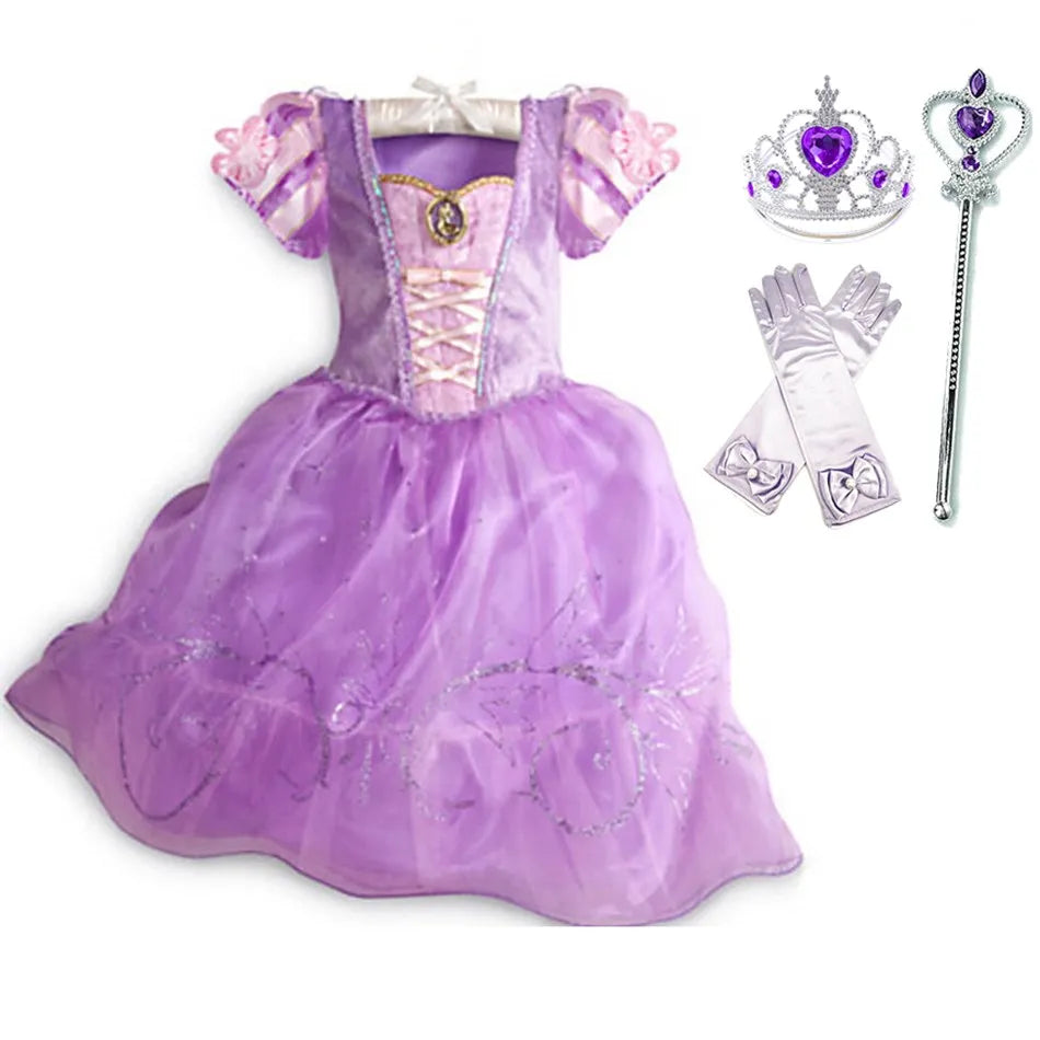 Girls Princess Costume Dress (