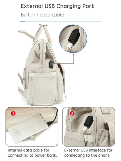 Baby Mummy Nappy Bag With Stroller Hooks
