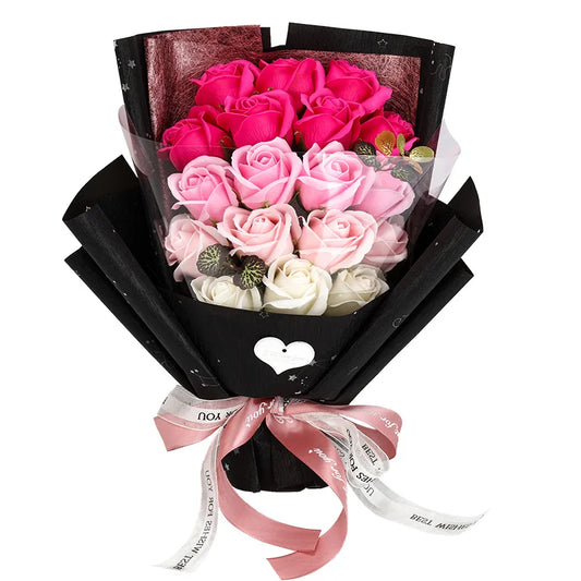 HandMade Rose Flowers Gift Bouquet Gift Box