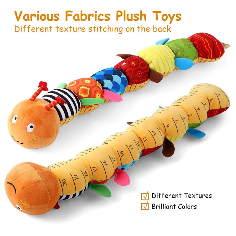 Baby Rattle Musical Caterpillar Worm Soft Plush Toy - 60CM
