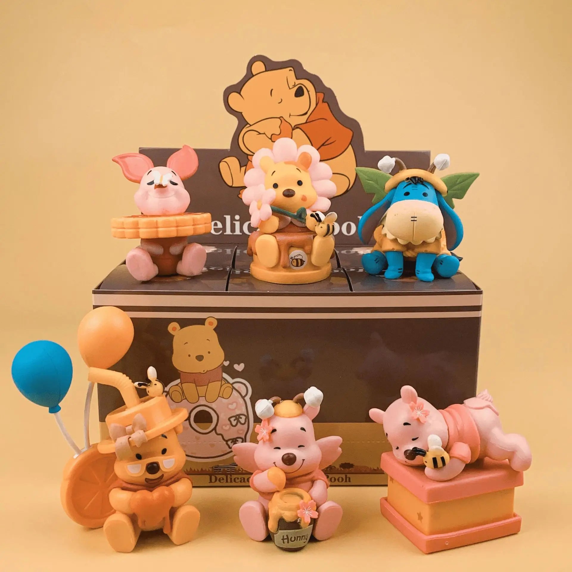 Winnie the Pooh-Themed Blind Boxes from the Happy Everyday Series - 6 Pack