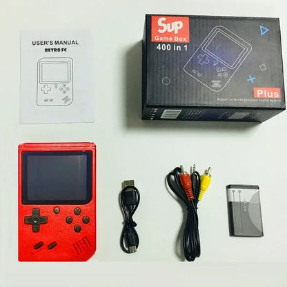 Portable Retro Handheld Game Console 400 Classic Multiple Classic Games Built-in Red