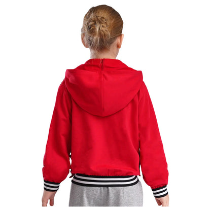 Girls Metallic Shiny Sequins Hooded Jacket (Age 6-16 YRS)