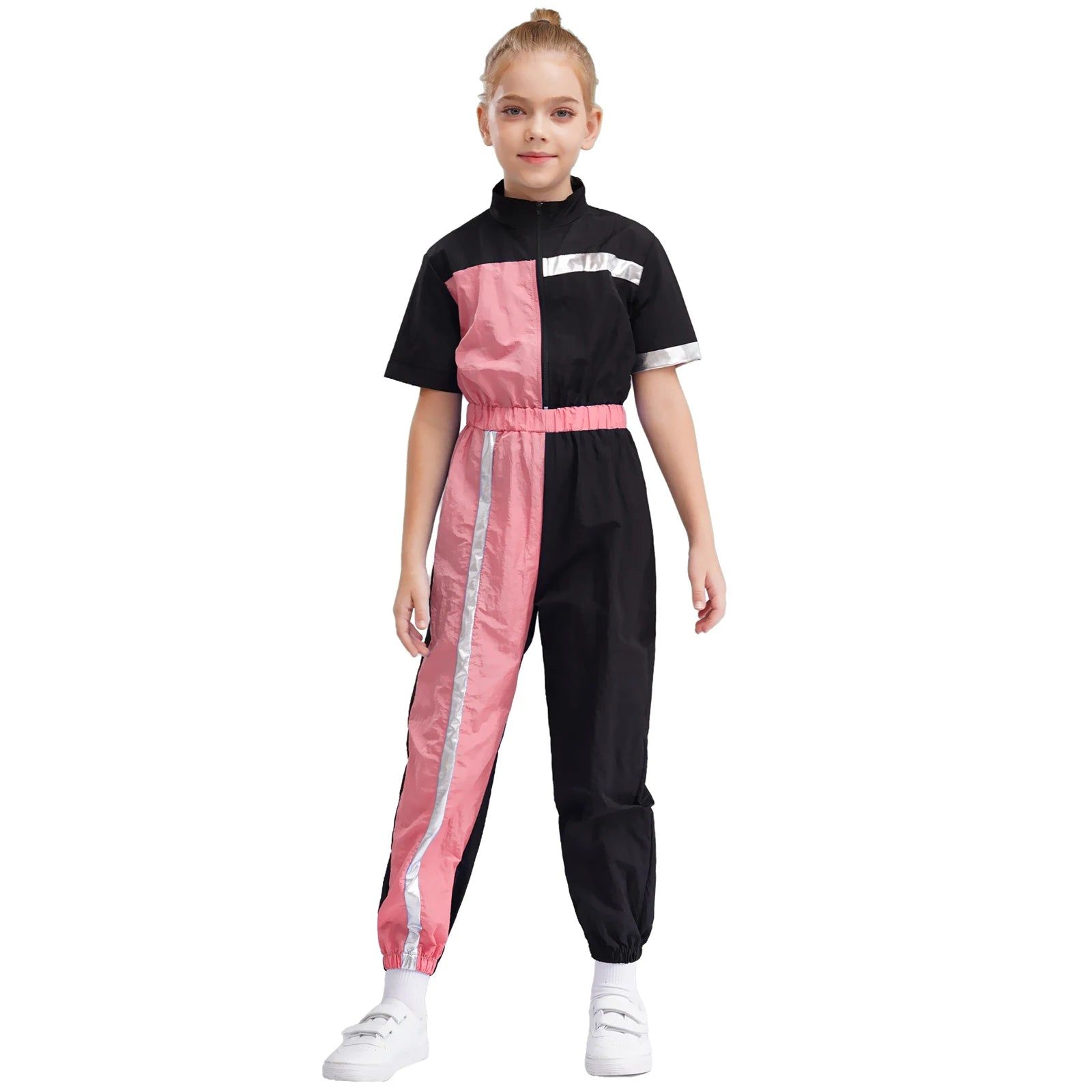 Girls Color Block Jumpsuit (6-16 YRS)