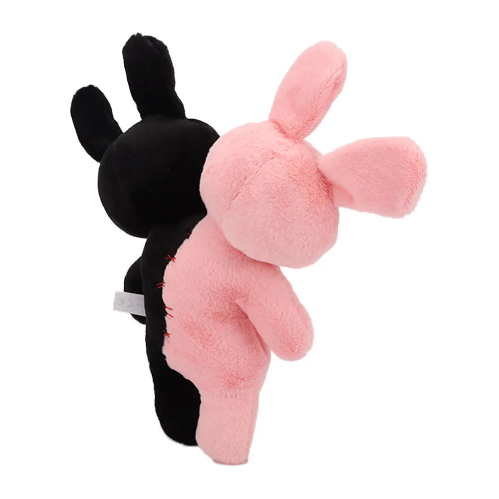 Plush Horrific Two-headed Skull Rabbit Stuffed Toy - 30cm