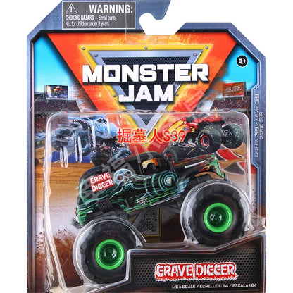 Monster Mutt Monster Jam Grave Digger 1:64 Scale Die Cast Alloy Truck Toys Monster Jam Grave Digger Monster Truck Boys Off-Road Plum