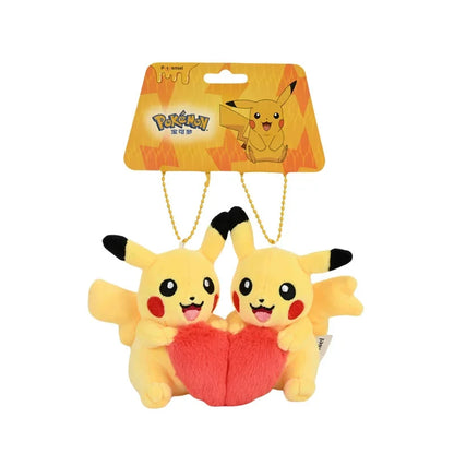 Cute Pokémon Plush Keychains Backpack Charms 8.5cm Pikachu A pair