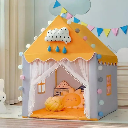 Large Children Toy Play Tent - 1.35M Yellow