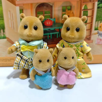Bunny Families Forest Animal 1:12 Scale Dollhouse Miniatures