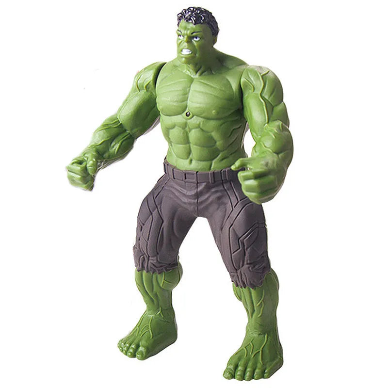 Avengers Superhero Action Figure – Spider‑Man / Iron Man / Hulk / Captain America | Movable Joints • Luminous Hand • Collectible Toy