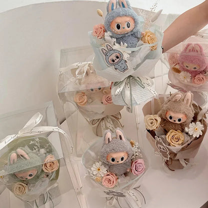 Plush Labubu Doll Flower Gift Bouquet