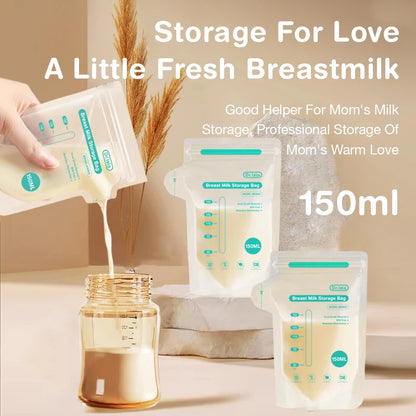 Dr.isla 100Pcs 150ML Breast Milk Storage Bag