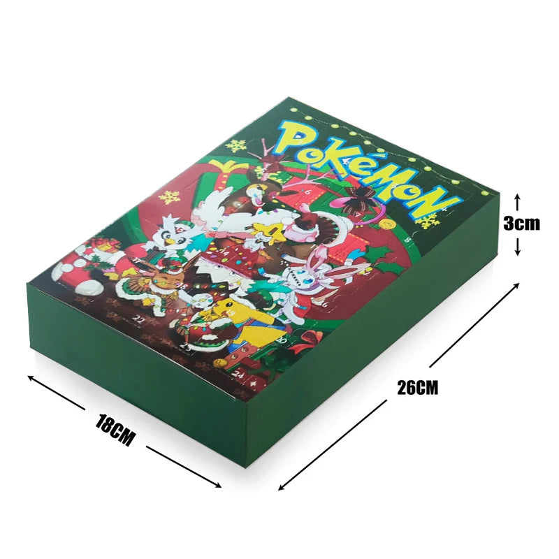 Pokémon Advent Calendar Box – 24-Piece Anime Figure Set | Pikachu, Charizard & More