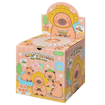 Blind Box Figures - Labubu & Pokémon Erasers- 32 Pack Capybara Cute Little Baby