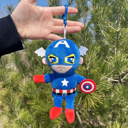 Plush Super Hero Spider-Man Superman Captain America Keychain  Stuffed Toy - 15cm