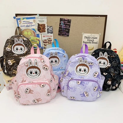 Labubu Backpack - Lightweight, Preppy Style Cartoon Schoolbag - Durable, Water-Resistant