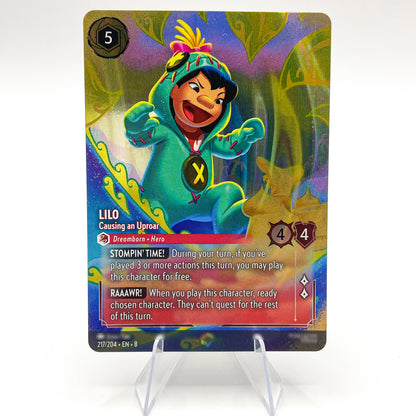 Lorcana Proxy Chapter 8 – Enchanted Foil TCG Card Set | Mushu, Perdita, Bambi, Lilo, Jasmine, Kuzco | English Edition 217-EN-8