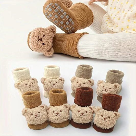 Baby Cotton Thick Bear Non-Slip Socks